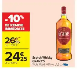 Carrefour Market Scotch Whisky GRANT’S offre