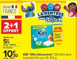 Carrefour KIRI Offre Découverte offre