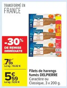Carrefour Filets De Harengs Fumés Delpierre offre
