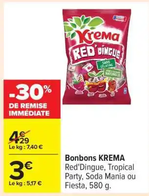 Carrefour BONBONS KREMA offre
