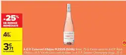 Carrefour A.O.P. Cabernet d'Anjou PLESSIS-DUVAL Rosé offre