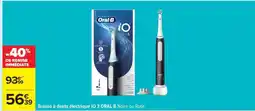 Carrefour Brosse à dents électrique IO 3 ORAL B Noire ou Rose offre
