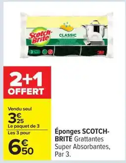 Carrefour Éponges SCOTCH-BRITE offre