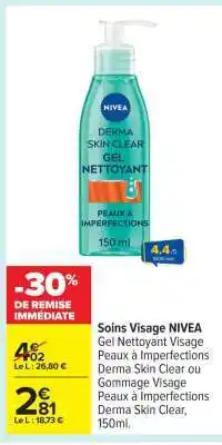 Carrefour Soins Visage NIVEA offre