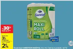 Carrefour Essuie-tout CARREFOUR ESSENTIAL Maxi Roll offre