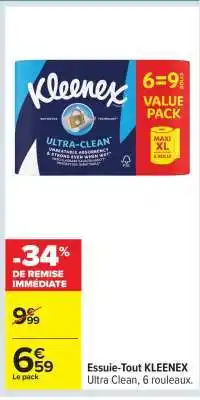 Carrefour ESSUIE-TOUT KLEENEX offre