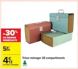 Carrefour Trier ménager 20 compartiments offre