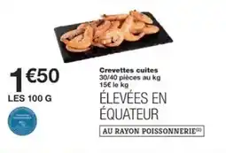Monoprix Crevettes cuites offre