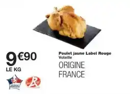 Monoprix Poulet jaune label rouge offre