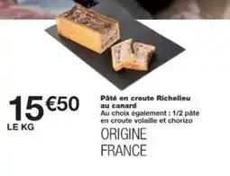 Monoprix Pâté en croute richelleu au canard offre