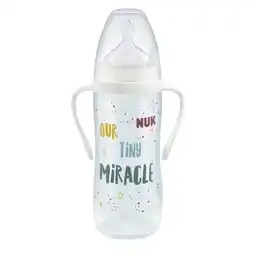 Carrefour Market NUK Biberon à poignées col large température control 360 ml offre