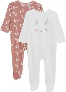 Carrefour Market TEX BABY Lot 2 pyjamas bébé offre