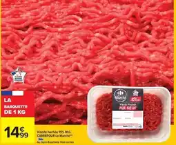 Carrefour Carrefour - viande hachée 15% m.g. le marché offre