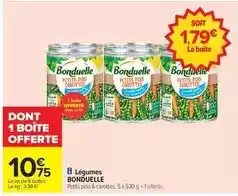 Carrefour Bonduelle - légumes offre