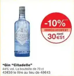 Monoprix Gin citadelle offre