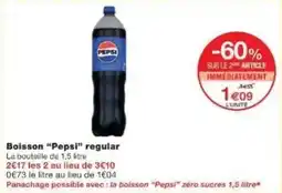 Monoprix Boisson pepsi regular offre