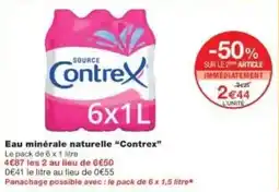 Monoprix Eau minérale naturelle contrex offre