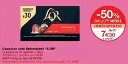 Monoprix Capsules café splendente l'or offre