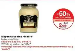 Monoprix Mayonnaise fine maille offre