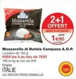 Monoprix Mozzarella di bufala campana a.o.p. offre