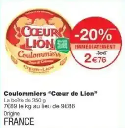 Monoprix Coulommiers cœur de lion offre