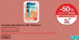 Monoprix Crevettes décortiquées asc delpierre offre