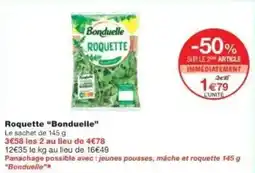 Monoprix Roquette bonduelle offre