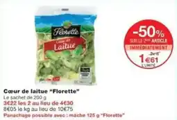 Monoprix Cœur de laitue florette offre
