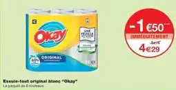 Monoprix Essuie-tout original blanc okay offre