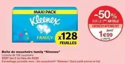 Monoprix Boite de mouchoirs family kleenex offre