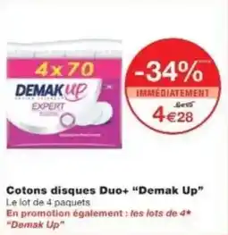 Monoprix Cotons disques duo+ demak up offre