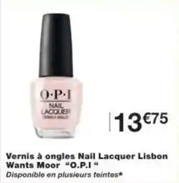 Monoprix Vernis à ongles nail lacquer lisbon wants moor o.p.i offre