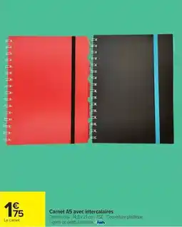 Carrefour Drive Carnet a5 avec interactaires offre