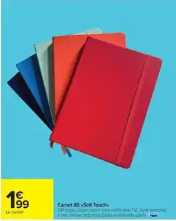 Carrefour Drive Carnet a5 soft touch offre