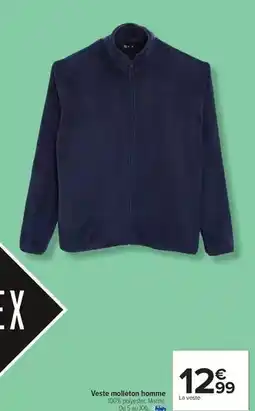 Carrefour Drive Veste molleton homme offre