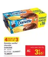 METRO Danone - danette vanille/ chocolat offre