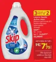 METRO Skip - lessive liquide active clean offre