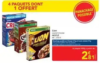 METRO NESTLÉ Lion caramel & chocolat offre