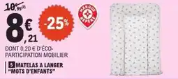 E.Leclerc Mots d'enfants - matelas a langer mots d' enfants offre