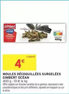Intermarché Hyper Signal - moules décoquillees surgelées offre