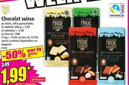 Norma Chocolat suisse offre