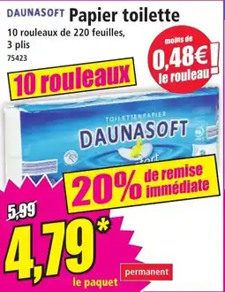 Norma DAUNASOFT Papier toilette offre