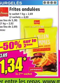 Norma Frites ondulées offre