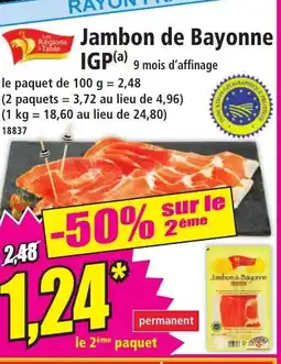 Norma Jambon de Bayonne IGP offre