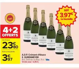 Carrefour E. DURENMEYER A.O.P. Crémant d'Alsace offre