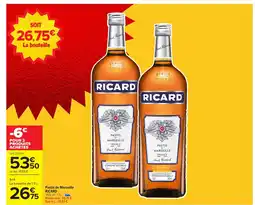 Carrefour RICARD Pastis de Marseille offre