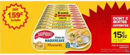 Carrefour SAUPIQUET Filets de maquereaux offre