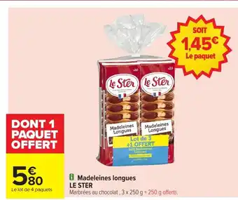Carrefour madeleines longues Le ster offre