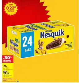 Carrefour NESTLÉ Barres de céréales offre