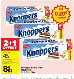 Carrefour KNOPPERS Family Pack offre